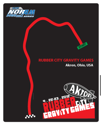 Akron Track Map